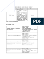 Agenda 1 de Agosto