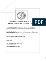 Programa Evaluación de Proyectos y Sistemas 1 2017 Prof. Roig