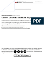 Cascos_ La Norma Del Billón de Pesos