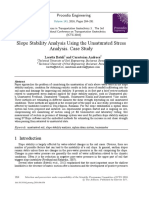 Slope Stability Analysis Using Unsaturated Stress Methods