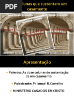 12 colunas de sustentação de um casamento slides