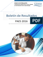Boletín Informativo PAES 2016 VF