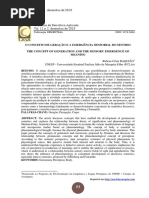 o Conceito de Geração e a Emergencia de Sentido - Greimas e Ponty