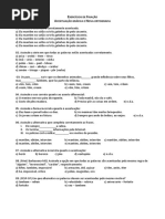 Exercícios de fixação 