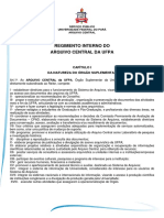 Regulamento do Arquivo Central da UFPA