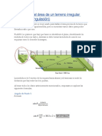 Como Hallar El Área de Un Terreno Irregular