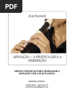 Flauta Doce Artigo - Afinação, A Prática Leva a Perfeição
