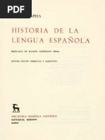 Historia de La Lengua Espanola Lapesa Rafael 1981 PDF | PDF ...