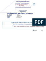 Universidad Nacional de Piura: CONSTANCIA CENSAL: 08864572574408088