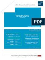 Resumen Clase 15 Vocabulario - Tus Clases de Portugues