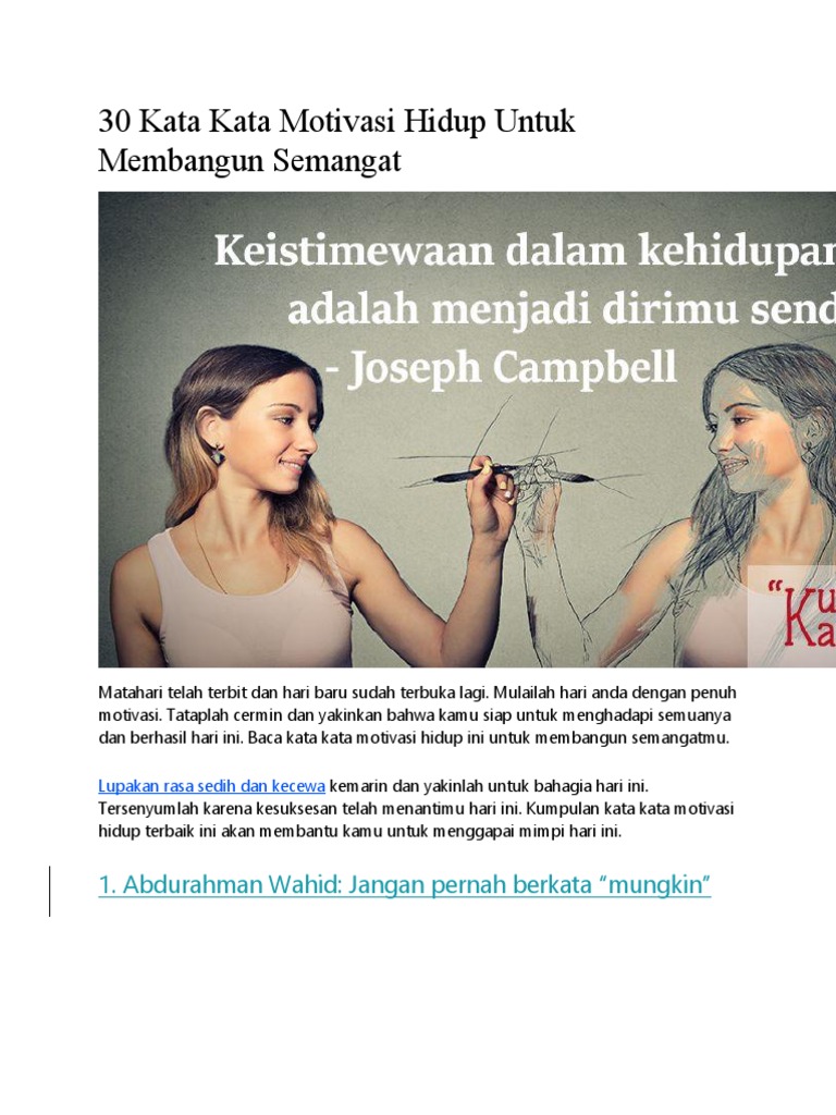 30 Kata Kata Motivasi Hidup Untuk Membangun Semangat 30 Kata Kata Motivasi Hidup Untuk Membangun Semangat