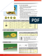 Flat Oval Cable Marker for Identifying Cable Runs