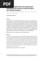 Marcelo Carcanholo - Algumas Implicações Da Exasperação Historicista Da Teoria Do Valor de Marx Por Moishe Postone