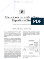 Alteraciones de la fibrino¦ülisis. Hiperfibrino¦ülisis