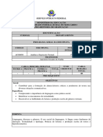 Ementa de Análise e Expressão Textual - 2017.1