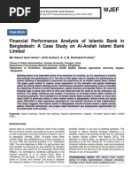 Financial Performance Analysis of Islamic Bank in Bangladesh: A Case Study On Al-Arafah Islami Bank Limited