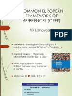 Common European Framework of References (Cefr)