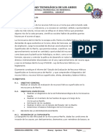 INFORME de trabajo en Ambiental