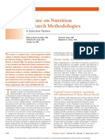 Update On Nutrition Research Methodologies: Continuing Education