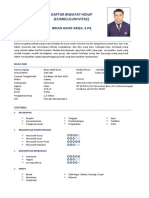 Resume Pribadi - Brian Hanif Ariza, S.PD