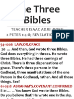 The Three Bibles: Teacher Isaac Adjei Doku 2 PETER 1:4-8 REVELATION 21:9-10