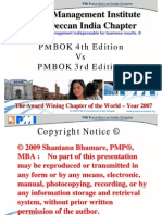 DifferencesPMBOK 4th 3Edition PMBOK 3rd Edition