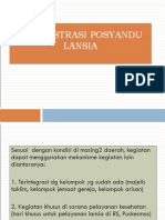 Administrasi Posyandu Lansia