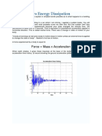 Earthquake vs Energy Dissipation