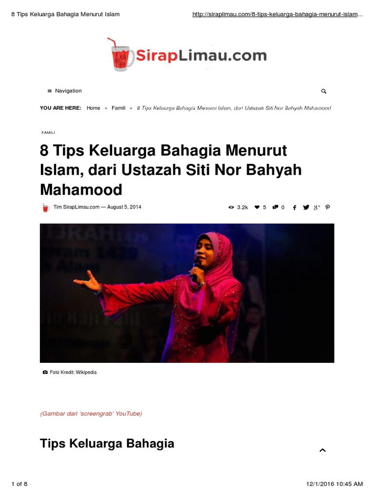 8 Tips Keluarga Bahagia Menurut Islam Pdf