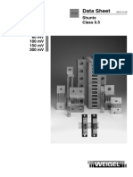 Class 0.5 Shunt Data Sheet with Ratings Up to 15,000A