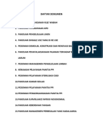 Daftar Dokumen Panduan Dan Pedoman