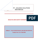 Pt. Golden Solution Indonesia: Health and Safety Environment