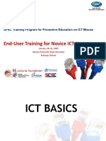 Responsible Use of Ict: End User Training For Novice ICT Users User Training For Novice ICT Users
