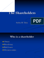 The Shareholders: Safdar H. Tahir