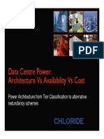 Data Center Power - Architecture X Availability X Cost