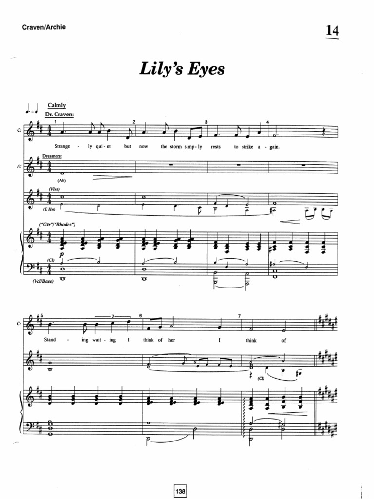 Lily's Eyes From The Secret Garden PDF