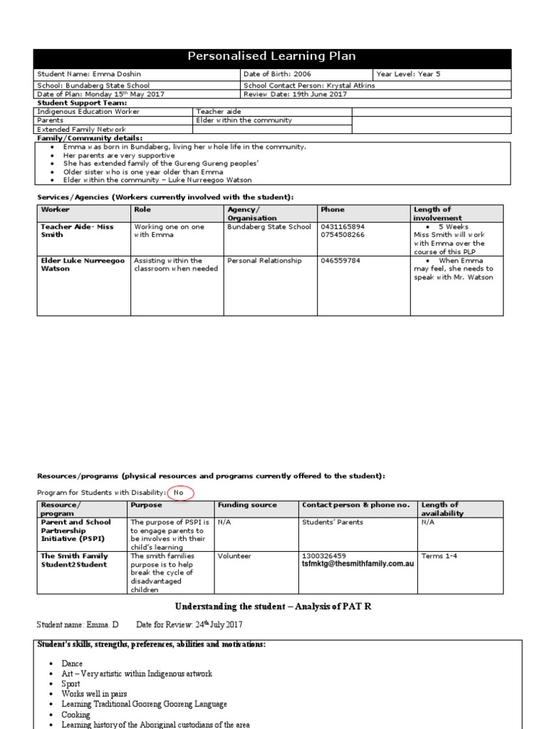 edu410 task2 plp template with suggestions 1 | Reading Comprehension ...