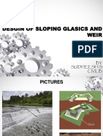 Desgin of Sloping Glasics and Weir 3