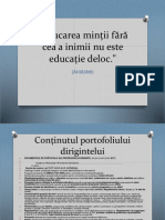 Portofoliul Dirigintelui