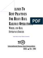 IHHA - Guidelines To Best Practices For Heavy Haul Railways Operations Wheel Rail Interface Issues PDF