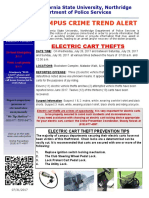 Electric Cart Thefts at CSUN