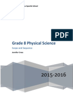 8th Grade Physical Science Scope and Sequence