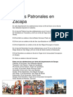 Fiestas Patronales en Zacapa