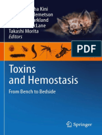 Toxins and Hemostasis - From Bench To Bedside