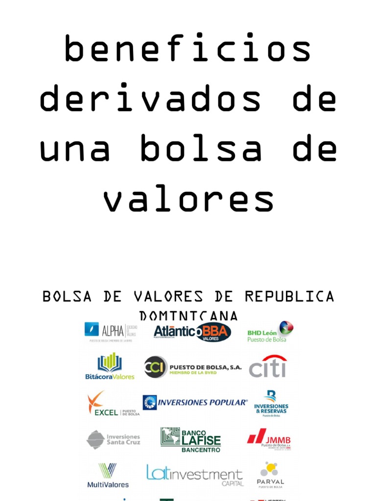 Bolsa de Valores de Republica Dominicana | PDF | Nasdaq | Bolsa