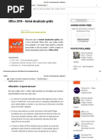 Download Office 2016  Serial Atualizado Grtis - MaisMacetes by DAMedVeterinriaUpf SN355269420 doc pdf