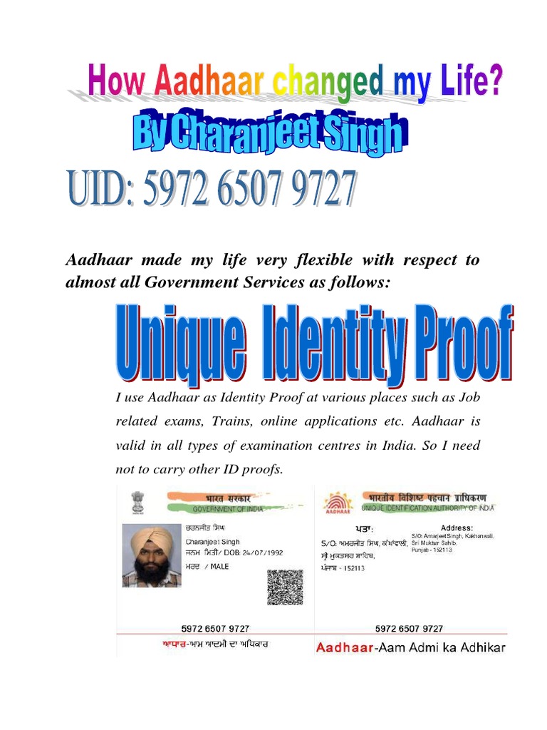 Life With UID | PDF | Business | Finance & Money Management
