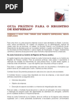 Roteiro SEBRAE Para Abertura de Empresa