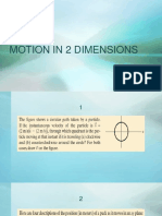 Motion in 2 Dimensions