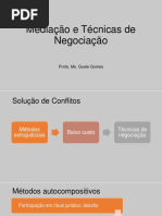 Mediação e Técnicas de Negociação
